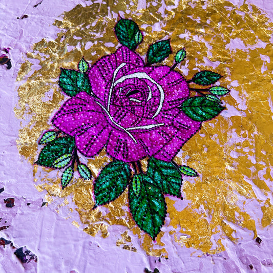 'My Beautiful Rose' Abstract Magenta Rose Flower